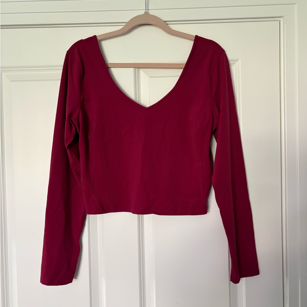 Lululemon Align Long Sleeve Crop Top Size 12